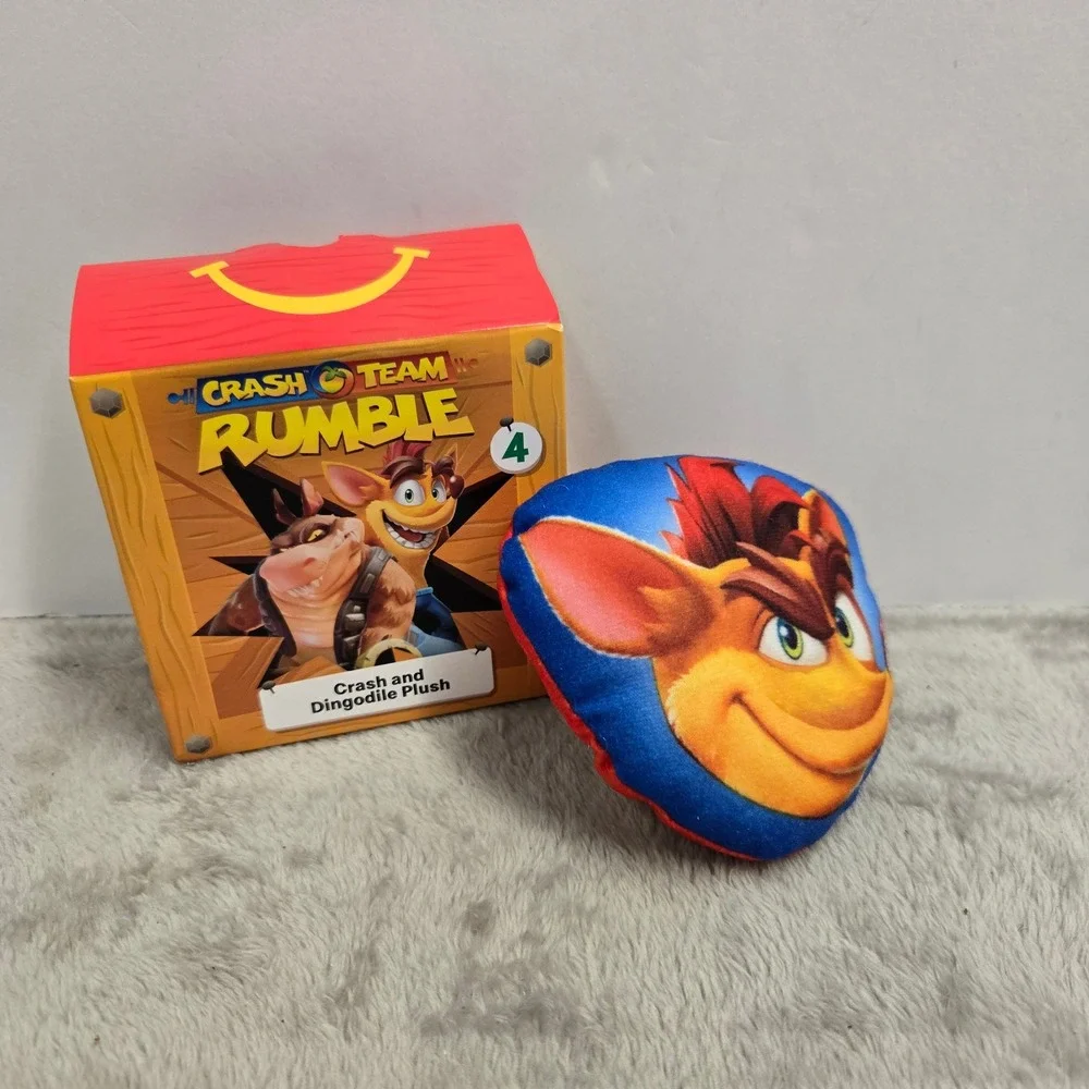 McDonalds 2023 Crash Team Rumble Crash and Dingodile Plush Toy #4 Activision